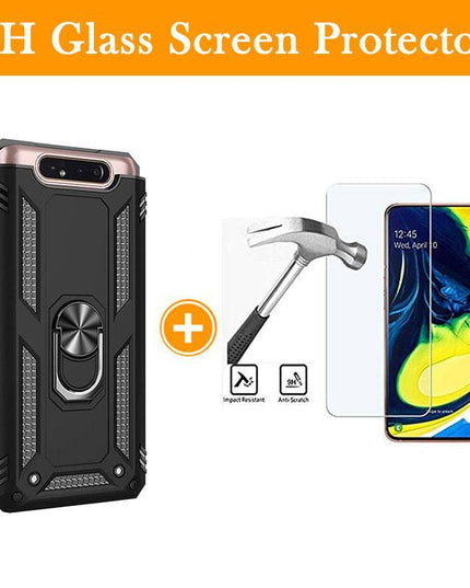 Luxury Armor Ring Bracket Phone Case For Samsung A80-Fast Delivery - Libiyi