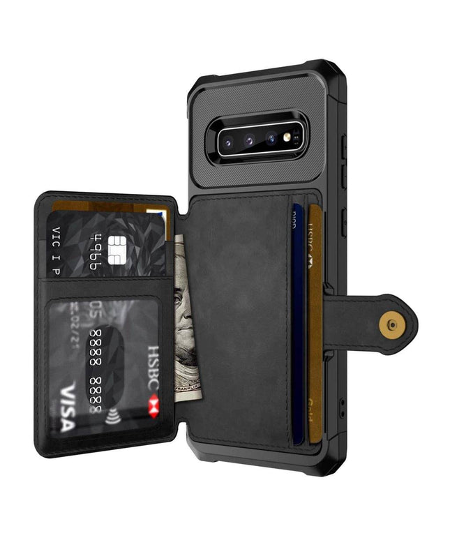 Phone Bags - Leather Flip Wallet Photo Holder Hard Back Cover For Samsung - Libiyi