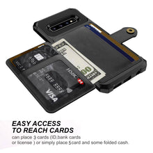 Carregar imagem no visualizador da galeria, Phone Bags - Leather Flip Wallet Photo Holder Hard Back Cover For Samsung - Libiyi