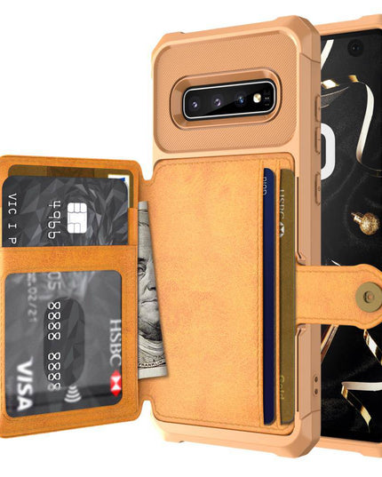 Phone Bags - Leather Flip Wallet Photo Holder Hard Back Cover For Samsung - Libiyi