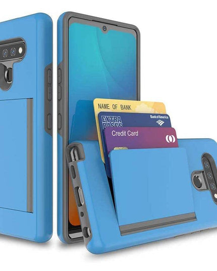Armor Protective Card Holder Case for LG Stylo 6 - Libiyi