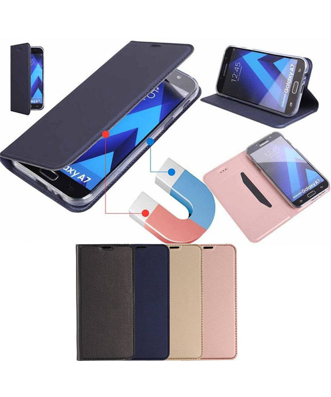 Ultra-thin Magnetic Flip Leather Case For Samsung - Libiyi