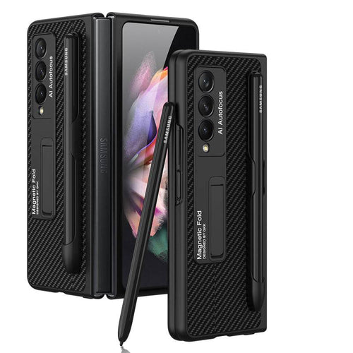 Ultra-thin Pen Slot Magnetic Holder Case for Samsung Galaxy Z Fold 3 5G - Libiyi