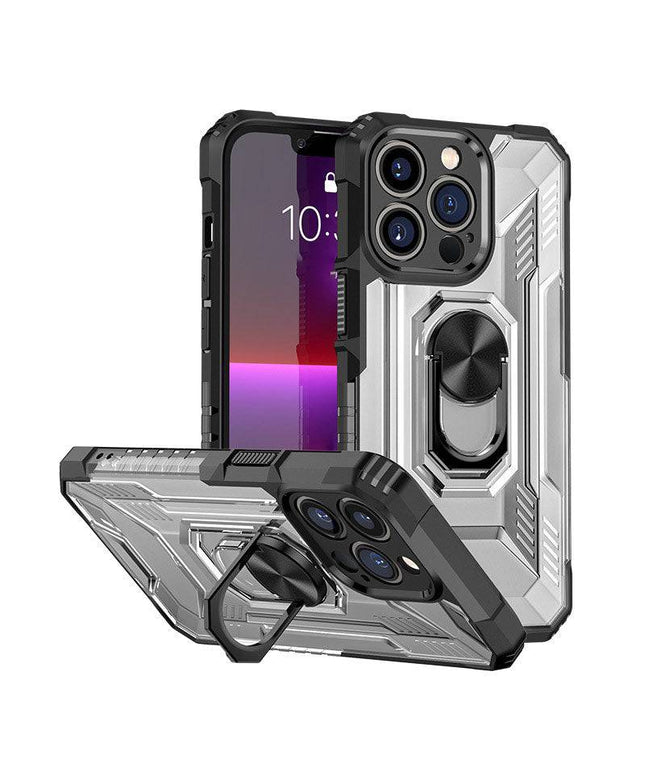 Magnetic Metal Finger Ring Holder Armor Case For iPhone - Libiyi