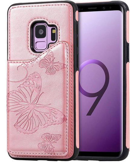 New Luxury Embossing Wallet Cover For SAMSUNG S9-Fast Delivery - Libiyi