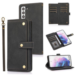Leather Crossbody Shockproof Wallet Phone Case for Samsung S21 - Libiyi