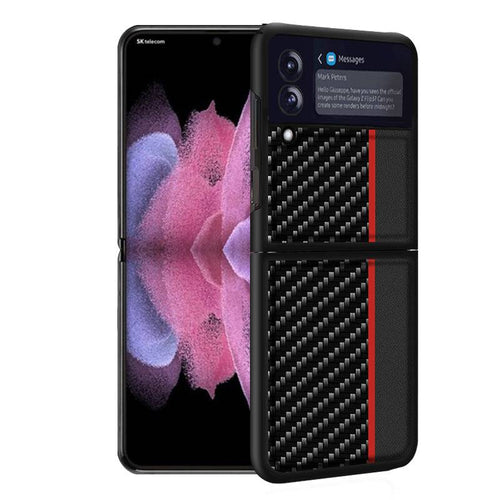 Slim Lightweight Carbon Fiber Case for Samsung Galaxy Z Flip 3 5G - Libiyi