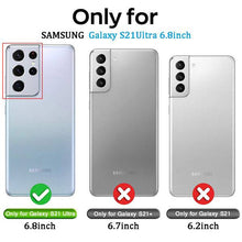 Cargar imagen en el visor de la galería, Leather Crossbody Shockproof Wallet Phone Case for Samsung S21 Ultra - Libiyi