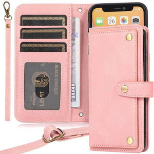 Leather Crossbody Shockproof Wallet Phone Case for Samsung S21 Ultra - Libiyi