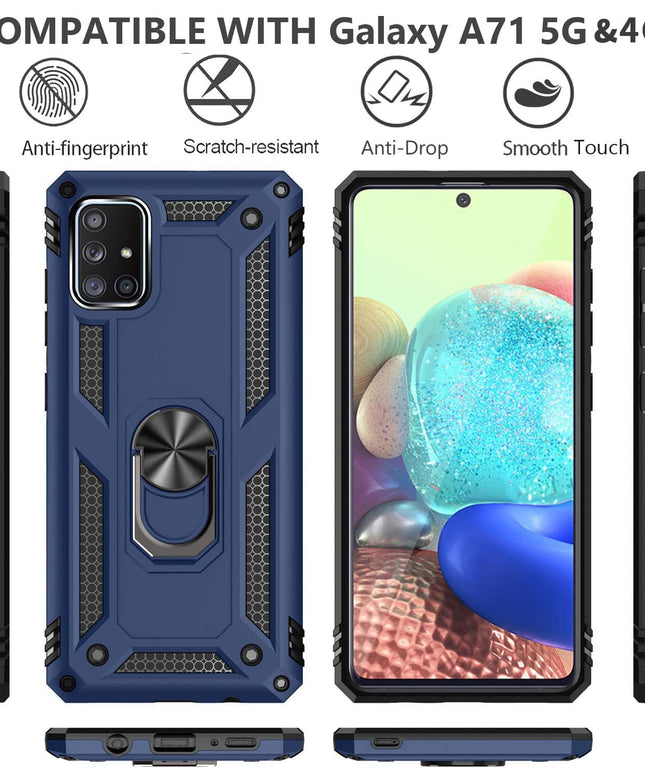 Luxury Armor Ring Bracket Phone Case For Samsung A71-Fast Delivery - Libiyi