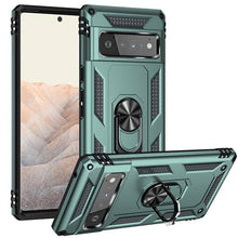 Carregar imagem no visualizador da galeria, 2022 Luxury Armor Ring Bracket Phone case For Google Pixel 6 Pro With 2-Pack Screen Protectors - Libiyi