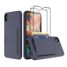 Laden Sie das Bild in den Galerie-Viewer, Armor Protective Card Holder Case for Samsung A10e With 2-PACK Screen Protectors - Libiyi