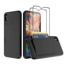 Load image into Gallery viewer, Armor Protective Card Holder Case for Samsung A10e With 2-PACK Screen Protectors - Libiyi