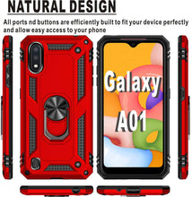 Carregar imagem no visualizador da galeria, Luxury Armor Ring Bracket Phone Case For Samsung A01-Fast Delivery - Libiyi
