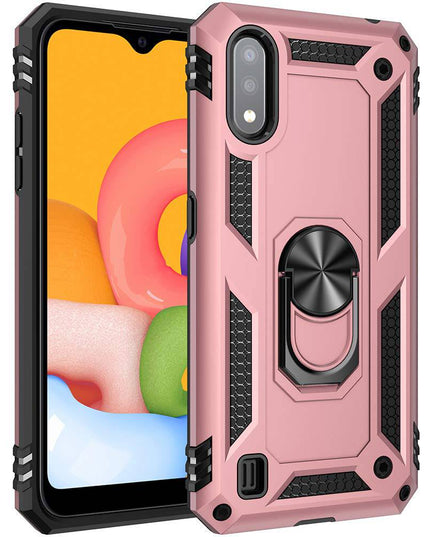 Luxury Armor Ring Bracket Phone Case For Samsung A01-Fast Delivery - Libiyi