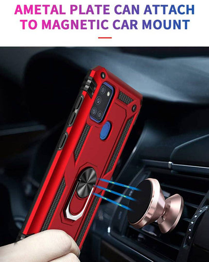 Luxury Armor Ring Bracket Phone Case For Samsung A21S-Fast Delivery - Libiyi