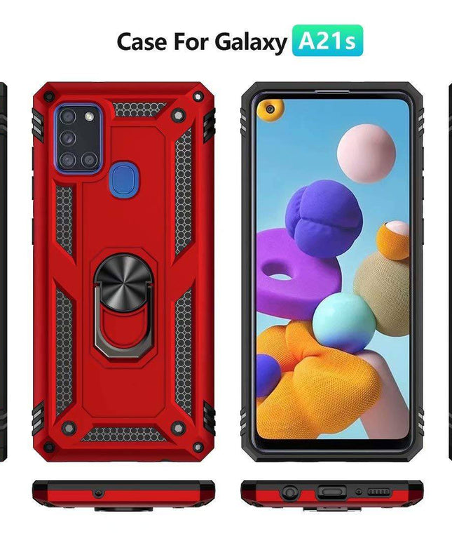 Luxury Armor Ring Bracket Phone Case For Samsung A21S-Fast Delivery - Libiyi