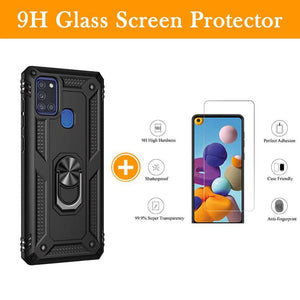Luxury Armor Ring Bracket Phone Case For Samsung A21S-Fast Delivery - Libiyi