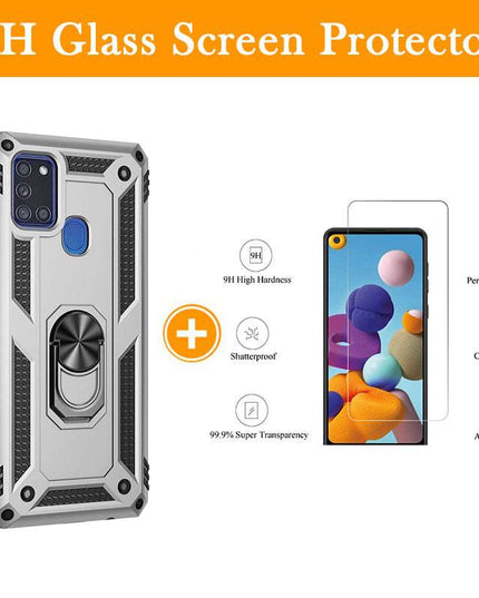 Luxury Armor Ring Bracket Phone Case For Samsung A21S-Fast Delivery - Libiyi