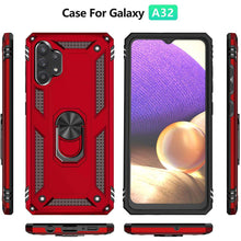 Carregar imagem no visualizador da galeria, Samsung A32(5G) Luxury Armor Ring Bracket Phone Case With 2-Pack Screen Protectors - Libiyi
