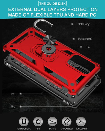 Samsung A52 Luxury Armor Ring Bracket Phone Case - Libiyi