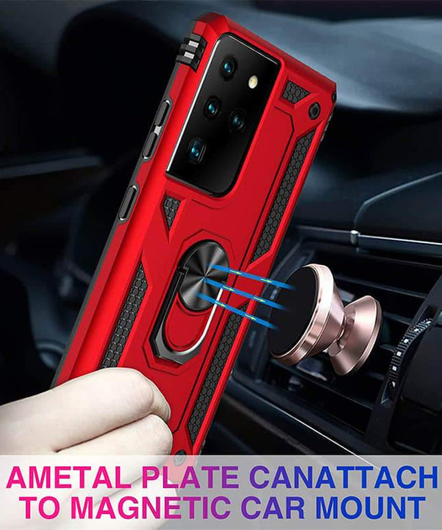 Luxury Armor Ring Bracket Phone Case For Samsung Galaxy - Libiyi