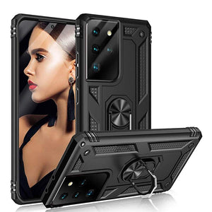 Luxury Armor Ring Bracket Phone Case For Samsung Galaxy - Libiyi