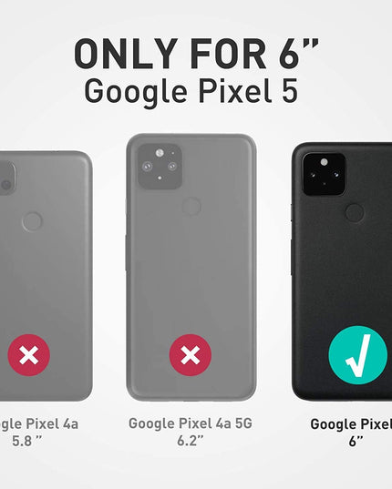 2022 Luxury Armor Ring Bracket Phone case For Google Pixel 5 With 2-Pack Screen Protectors - Libiyi