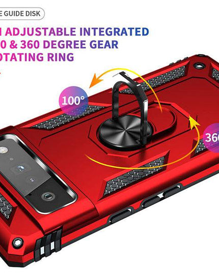 Luxury Armor Ring Bracket Phone case For Google Pixel 6 Pro With 1-Pack Screen Protector - Libiyi