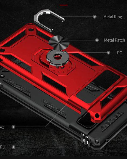 Luxury Armor Ring Bracket Phone case For Google Pixel 6 Pro With 1-Pack Screen Protector - Libiyi