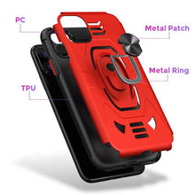 Carregar imagem no visualizador da galeria, 2022 Anti Fall Rugged Shield Ring Bracket Phone case For iPhone 12 Series - Libiyi