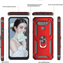 Cargar imagen en el visor de la galería, Luxury Armor Ring Bracket Phone Case For LG K51 With [2 Pack] Screen Protectors - Libiyi