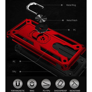 Luxury Armor Ring Bracket Phone case For Moto E7&E7 Plus With Screen Protector - Libiyi