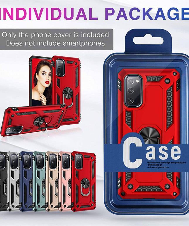 Luxury Armor Ring Bracket Phone Case For Samsung S20 FE-Fast Delivery - Libiyi