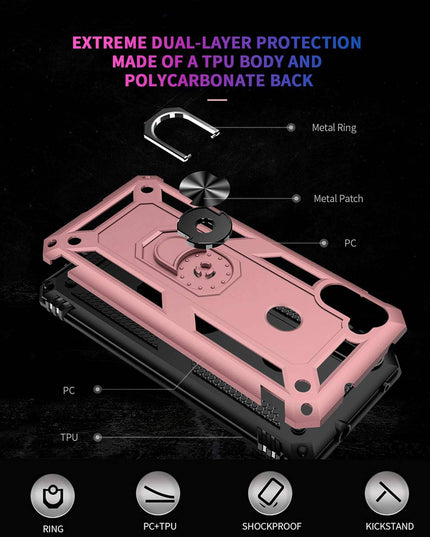Luxury Armor Ring Bracket Phone Case For Samsung A11-Fast Delivery - Libiyi