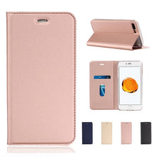 Cargar imagen en el visor de la galería, Solid Color Voltage Pull-in Flip Leather Case For Iphone - Libiyi