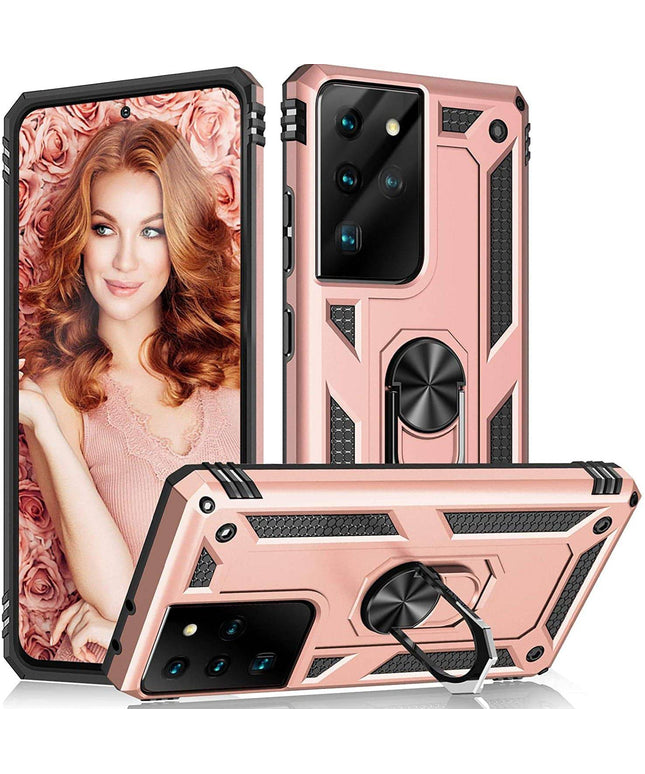 Luxury Armor Ring Bracket Phone Case For Samsung S21 Ultra(5G) - Libiyi