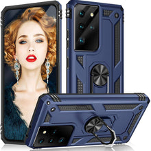 Laden Sie das Bild in den Galerie-Viewer, Luxury Armor Ring Bracket Phone Case For Samsung S21 Ultra(5G) - Libiyi