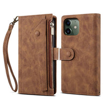 Carregar imagem no visualizador da galeria, Luxury Leather Zipper Wallet Case For iPhone - Libiyi