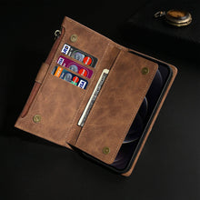 Carregar imagem no visualizador da galeria, Luxury Leather Zipper Wallet Case For iPhone - Libiyi