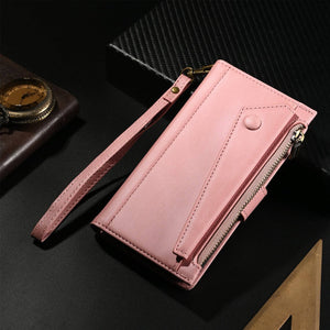 Luxury Leather Zipper Wallet Case For iPhone - Libiyi