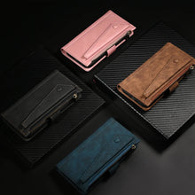 Cargar imagen en el visor de la galería, Luxury Leather Zipper Wallet Case For iPhone - Libiyi