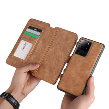 Cargar imagen en el visor de la galería, Multifunctional Magnetic Card Wallet Phone Case For Samsung A Series - Libiyi
