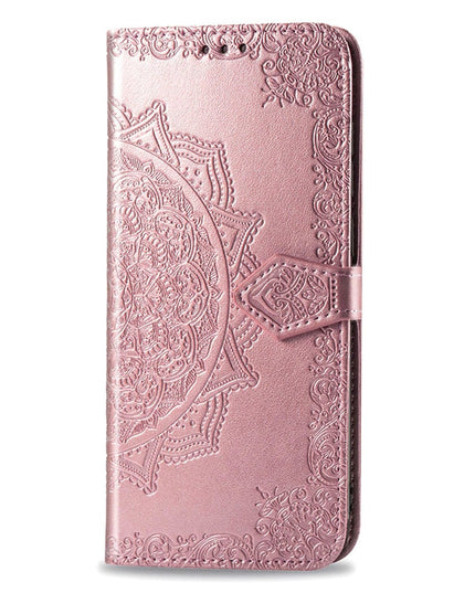 2022 Luxury Embossed Mandala Leather Wallet Flip Case for Samsung A21 - Libiyi
