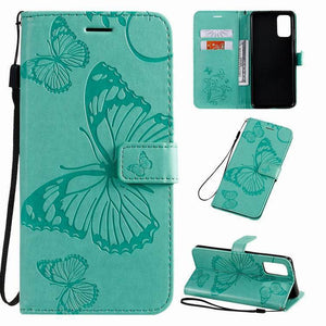 3D Embossed Butterfly Wallet Phone Case For Samsung - Libiyi