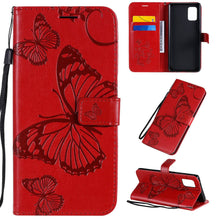 Cargar imagen en el visor de la galería, 3D Embossed Butterfly Wallet Phone Case For Samsung - Libiyi
