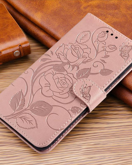 3D Embossed Rose Wallet Case For Google Pixel 6 - Libiyi