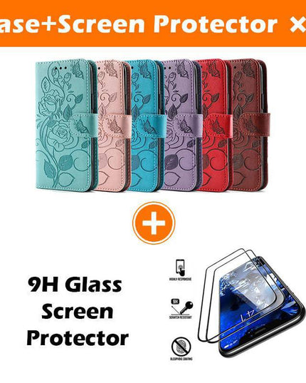 3D Embossed Rose Wallet Case For Google Pixel 6 - Libiyi