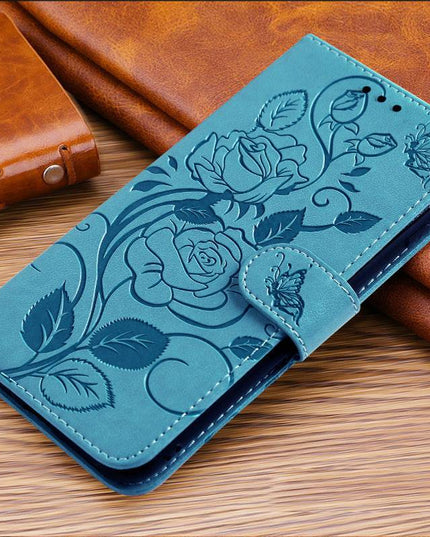 3D Embossed Rose Wallet Case For Google Pixel 6 Pro - Libiyi