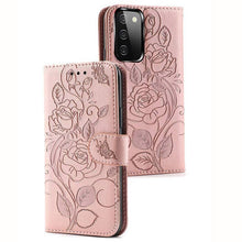 Cargar imagen en el visor de la galería, 3D Embossed Rose Wallet Case For Samsung A02S - Libiyi